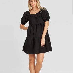 Women’s Puff Sleeve Tiered Dress